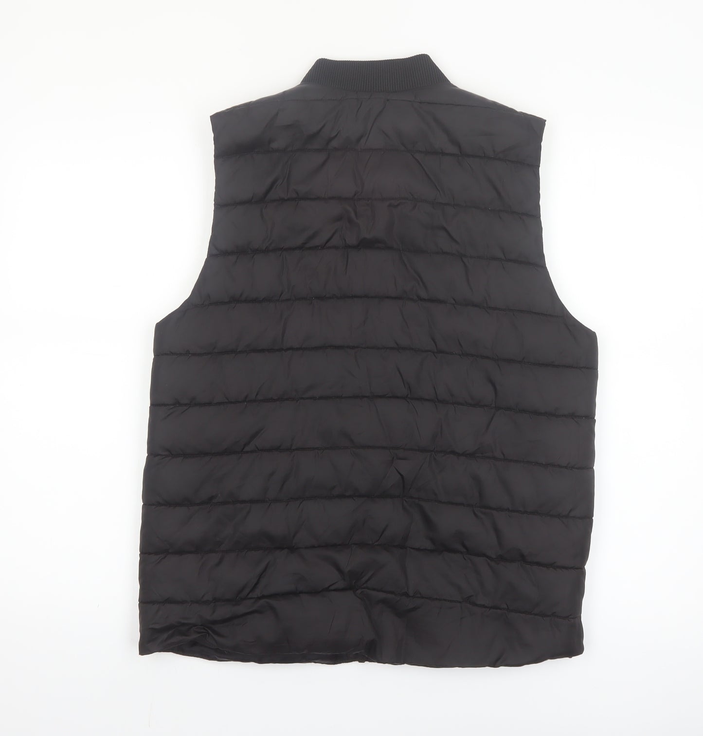 H&M Boys Black Quilted Bodywarmer Padded Waistcoat 12-14 Years