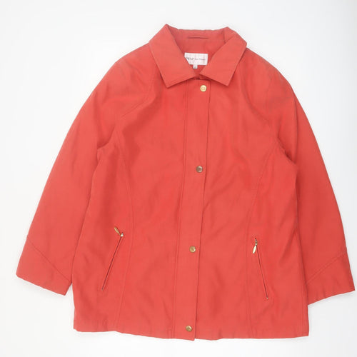 EWM Pure Classics Women's Red Mid-Length Lined Jacket Size 18