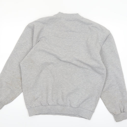 Fila Men's Grey Crew Neck Pullover Sweatshirt Size M