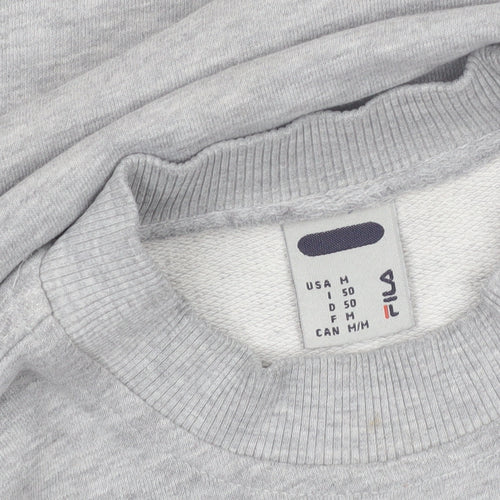 Fila Men's Grey Crew Neck Pullover Sweatshirt Size M