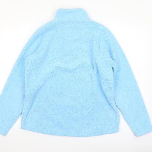 Hawkshead Women Blue Fleece 1/2 Zip Pullover Sweatshirt Size 14