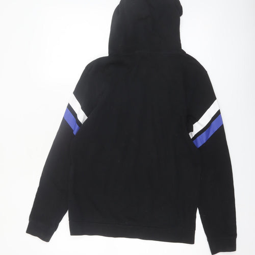 Hugo Boss Men's Black Pullover Hoodie S Logo Graphic Sweatshirt