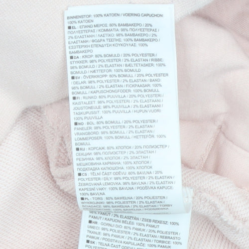 Nike Girls Pink Gold Logo Pullover Hoodie XL 14-15 Years Fleece