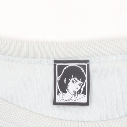 Death & Milk Men’s White Anime Graphic Sweatshirt XL