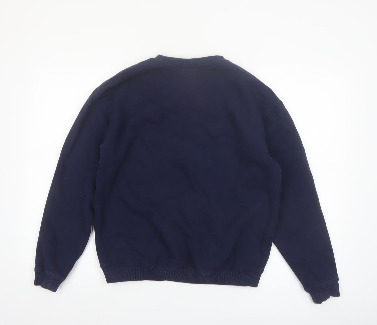 Ellesse Women Navy Blue Crew Neck Pullover Sweatshirt UK 12