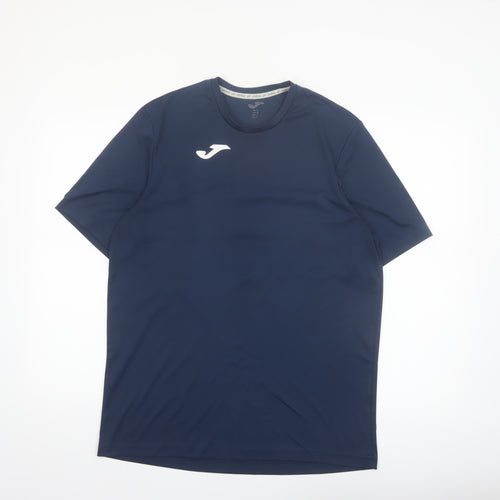 Joma Men Blue Lightweight Activewear T-Shirt Size L