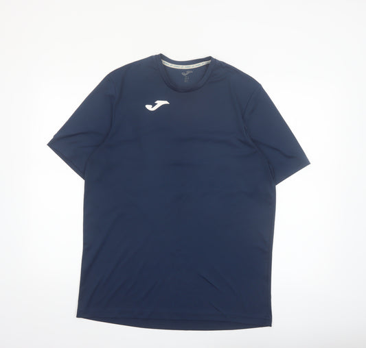 Joma Men Blue Lightweight Activewear T-Shirt Size L