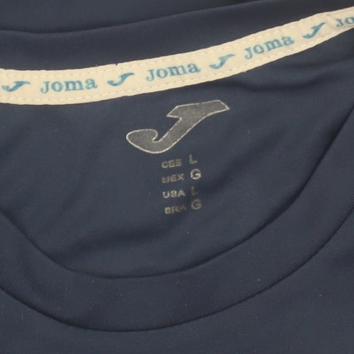 Joma Men Blue Lightweight Activewear T-Shirt Size L