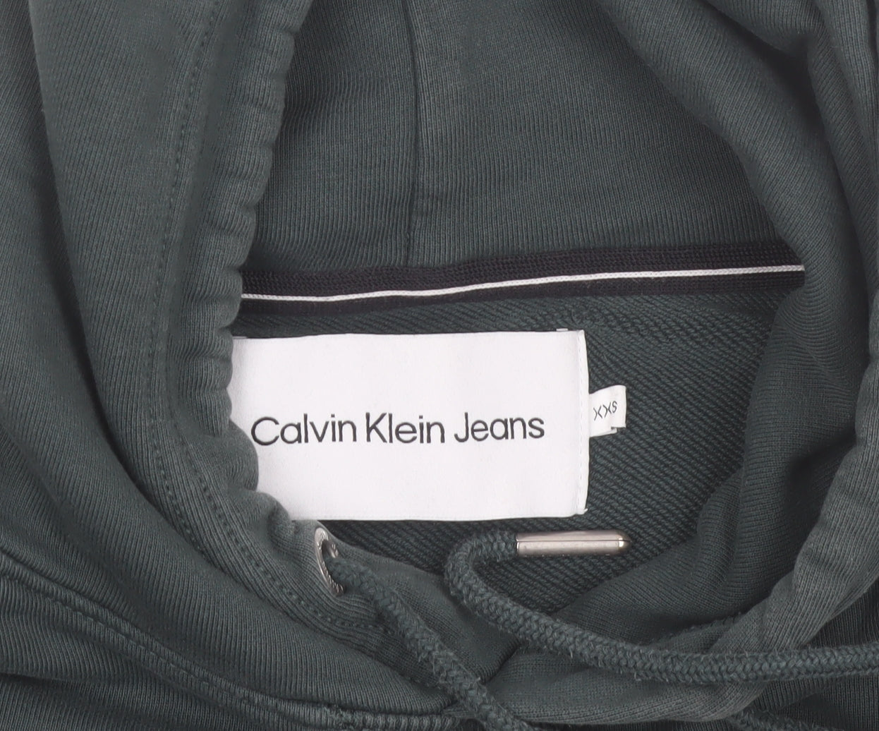 Calvin Klein Jeans Men's Green XS Pullover Hoodie Jumper