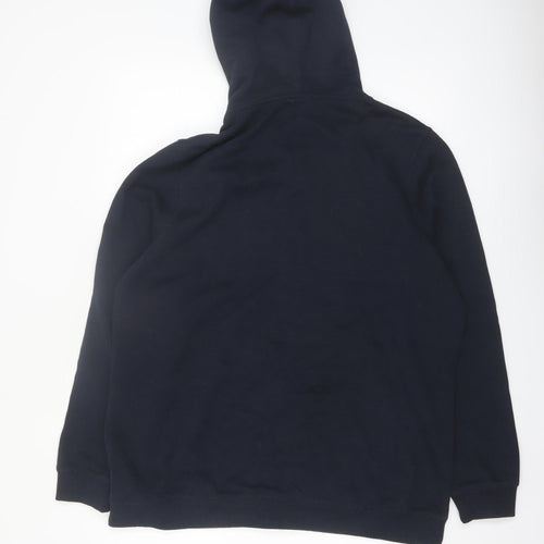 TOG24 Men's Blue Full Zip Hoodie XL Fleece Cotton Blend