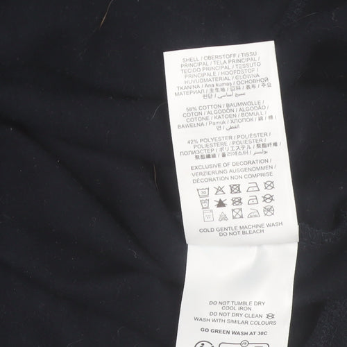 TOG24 Men's Blue Full Zip Hoodie XL Fleece Cotton Blend