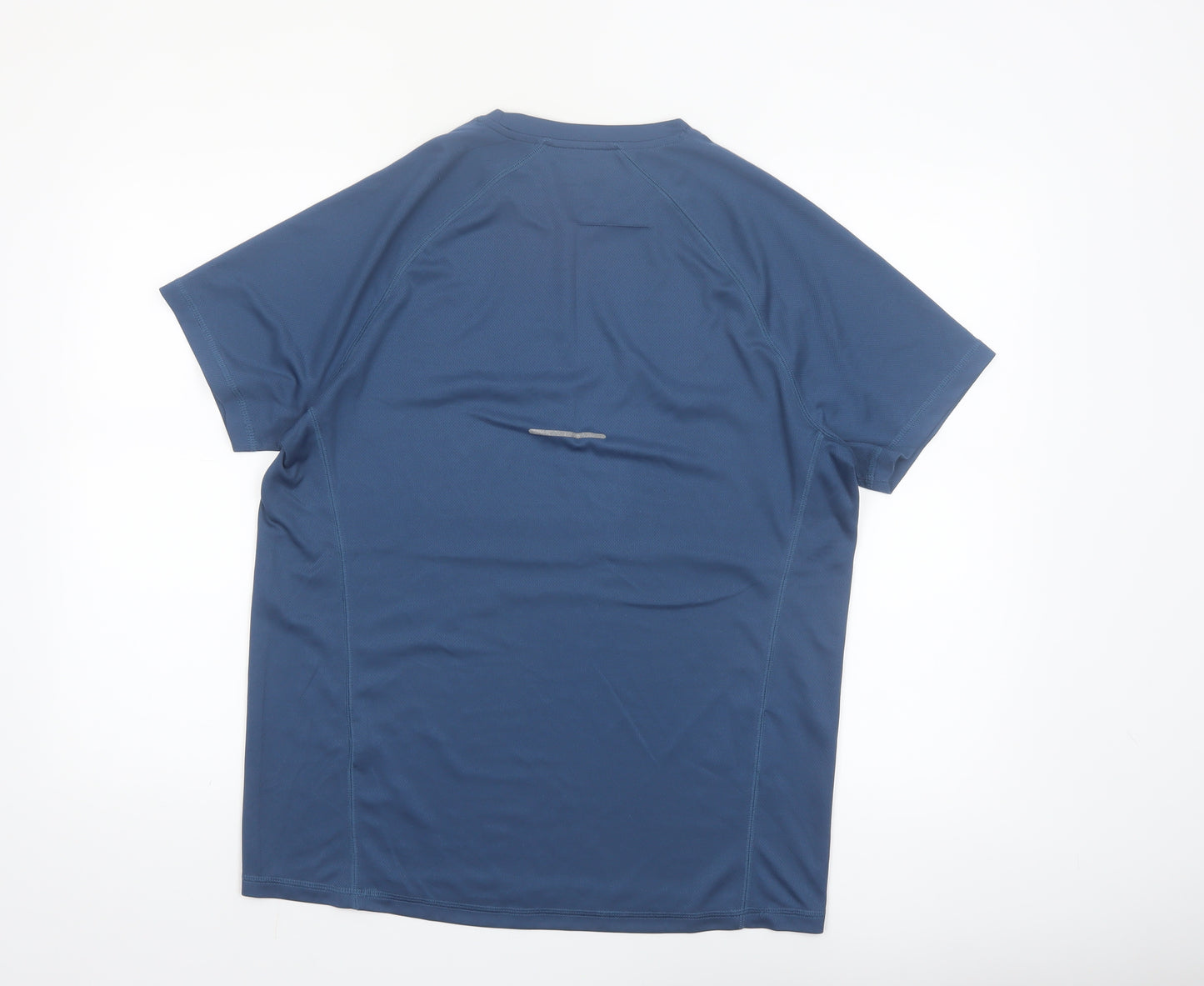 ASICS Men's Blue Short Sleeve Athletic Running T-Shirt Size L