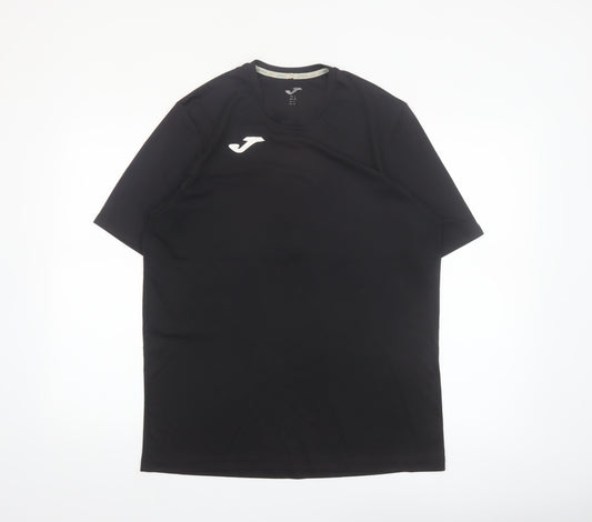 Joma Men's Black Athletic Short Sleeve T-Shirt Size L