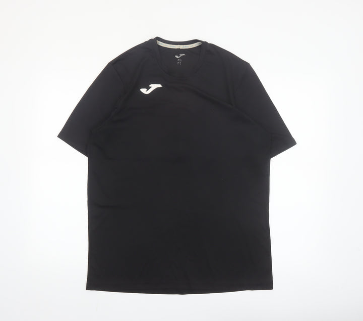 Joma Men's Black Athletic Short Sleeve T-Shirt Size L