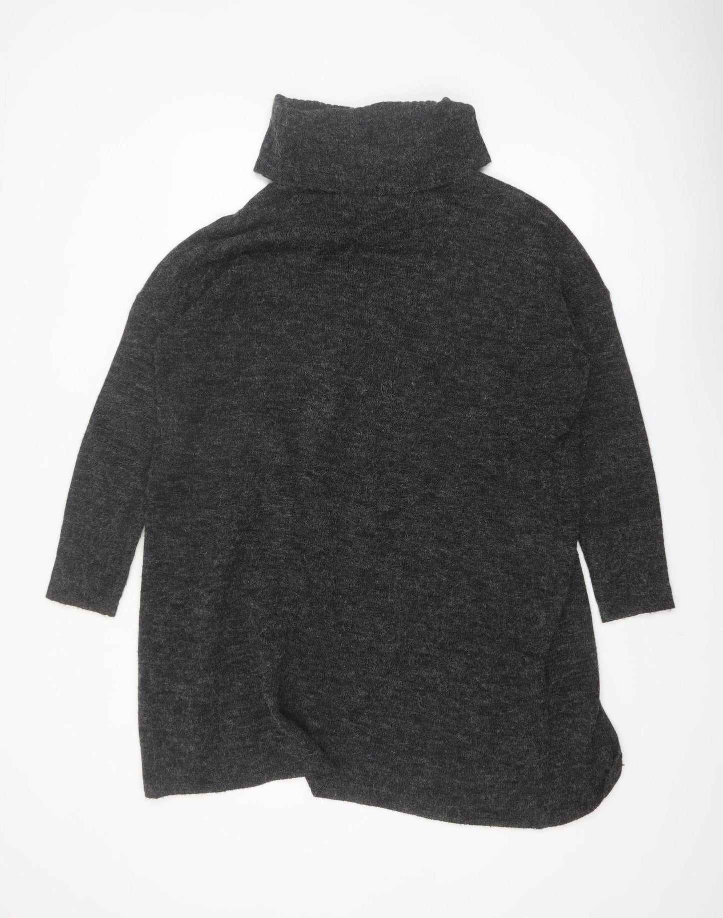 ONLY Women’s Grey Roll Neck Long Sleeve Knit Jumper L