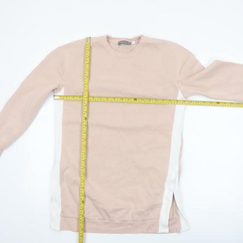 Mint Velvet Womens Beige Longline Pullover Sweatshirt Size S