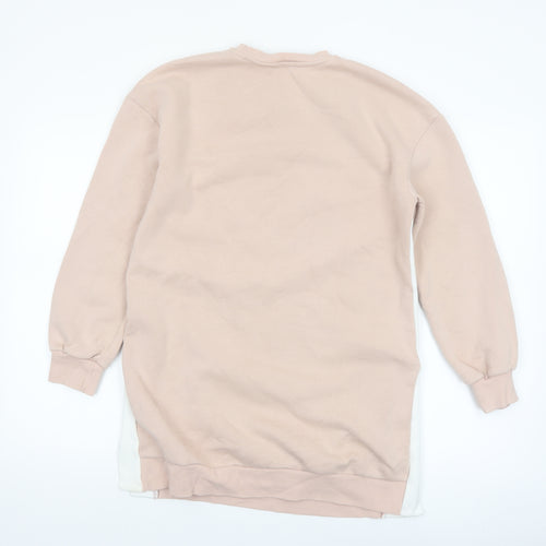 Mint Velvet Womens Beige Longline Pullover Sweatshirt Size S