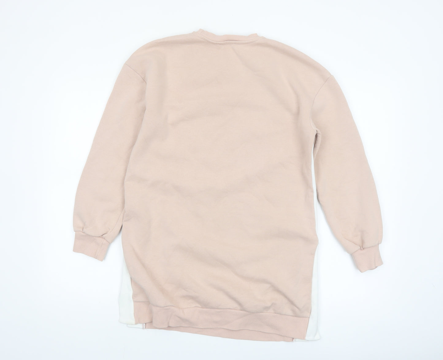 Mint Velvet Womens Beige Longline Pullover Sweatshirt Size S