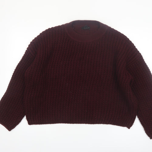 New Look Women's Brown Chunky Knit Pullover Jumper Size L