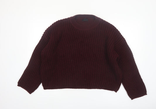 New Look Women's Brown Chunky Knit Pullover Jumper Size L