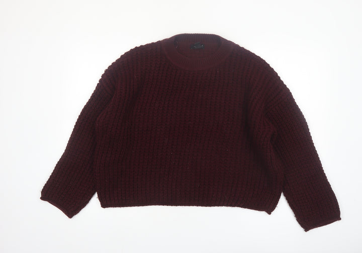 New Look Women's Brown Chunky Knit Pullover Jumper Size L