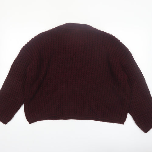 New Look Women's Brown Chunky Knit Pullover Jumper Size L