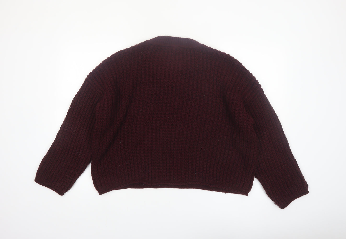 New Look Women's Brown Chunky Knit Pullover Jumper Size L