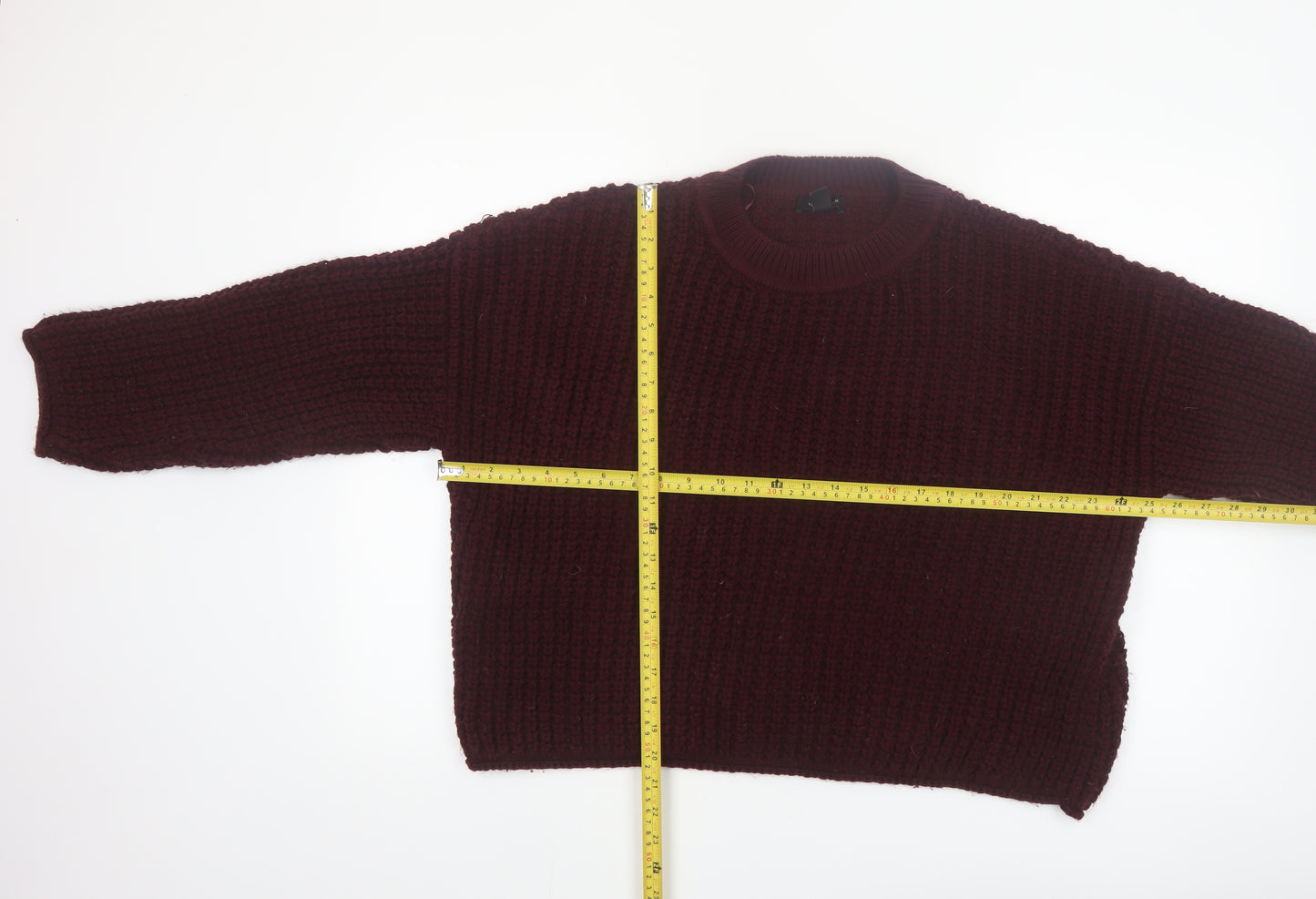 New Look Women's Brown Chunky Knit Pullover Jumper Size L