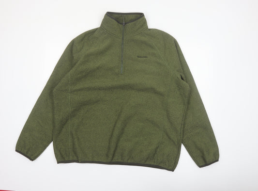Craghoppers Men's Green 2XL Fleece 1/2 Zip Pullover Sweatshirt