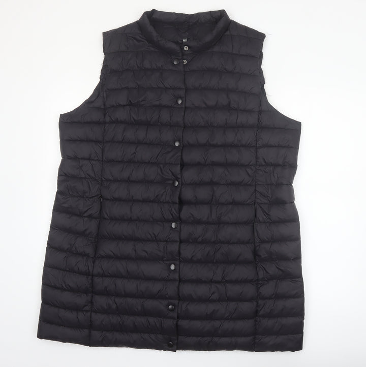 Dunnes Stores Men’s Black XL Puffer Waistcoat Quilted Mid-Length