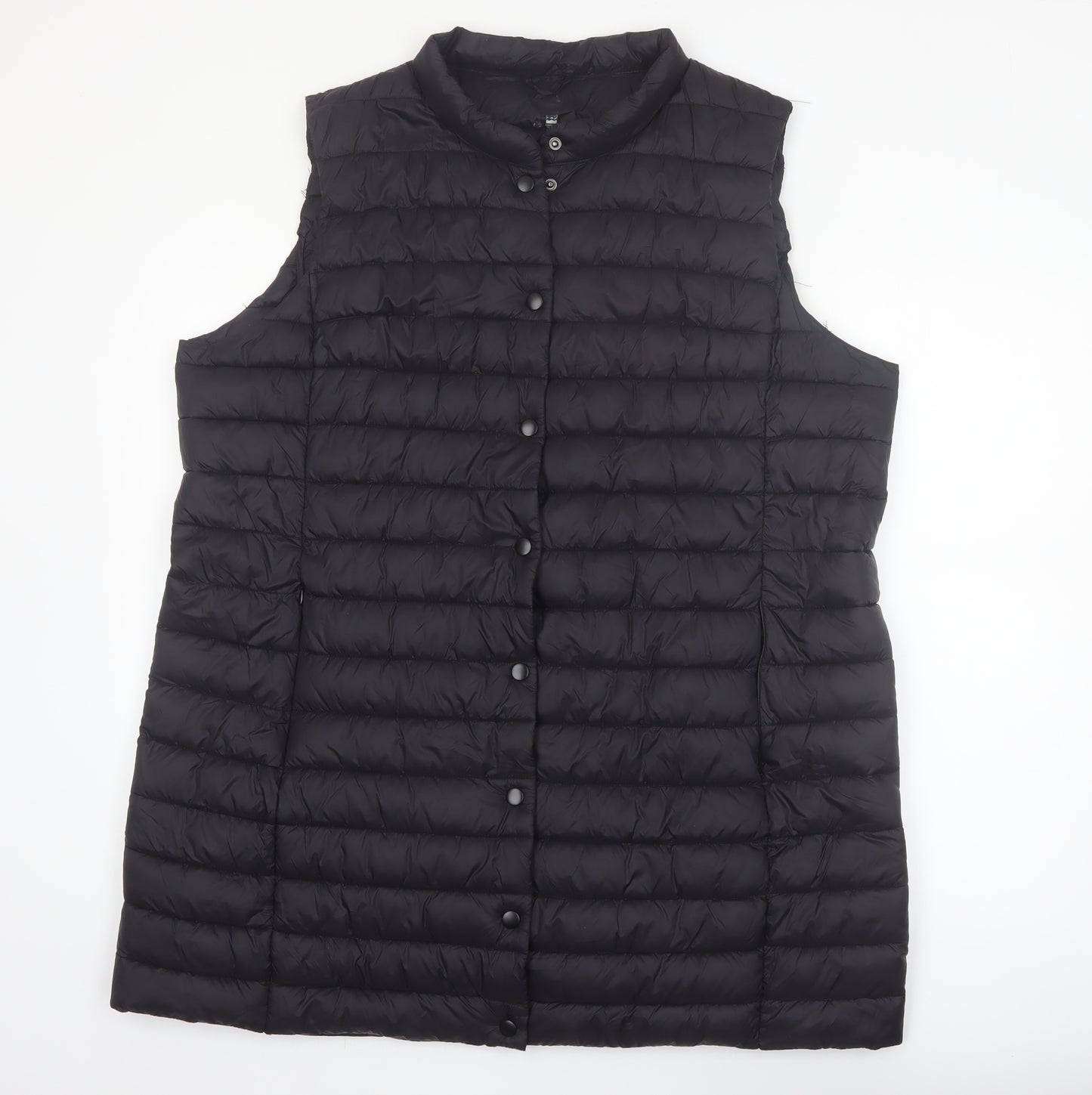Dunnes Stores Men’s Black XL Puffer Waistcoat Quilted Mid-Length