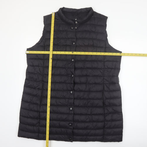 Dunnes Stores Men’s Black XL Puffer Waistcoat Quilted Mid-Length