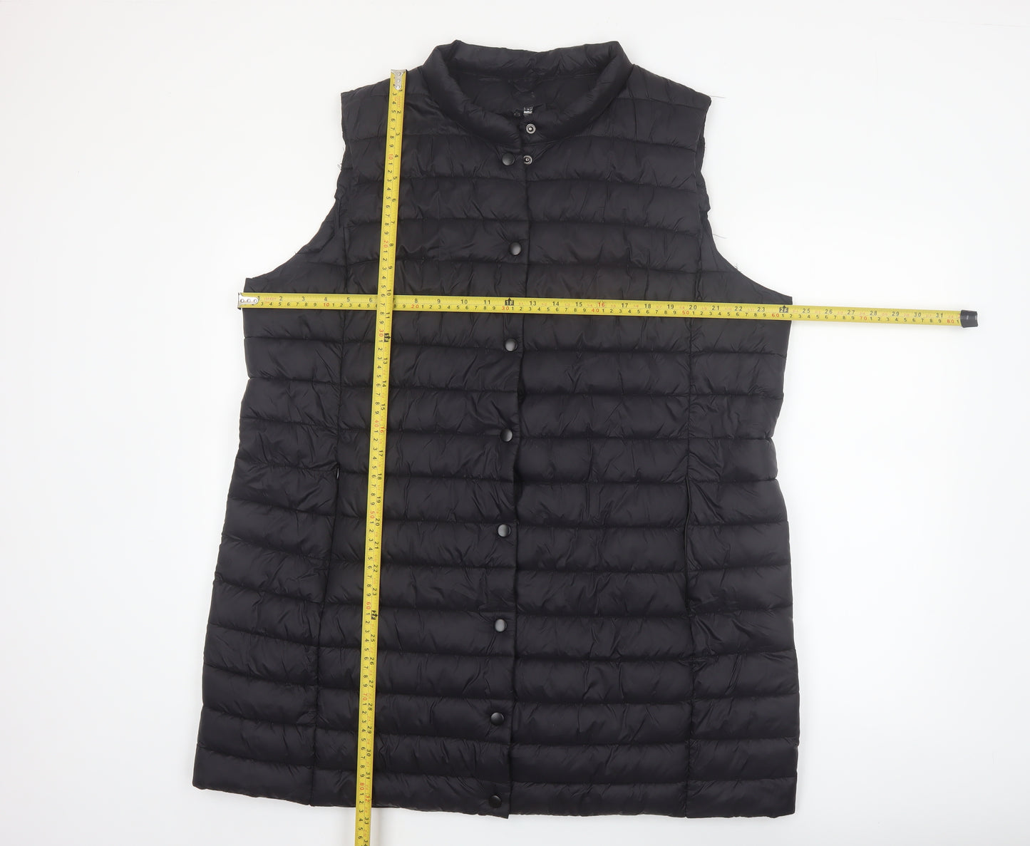 Dunnes Stores Men’s Black XL Puffer Waistcoat Quilted Mid-Length