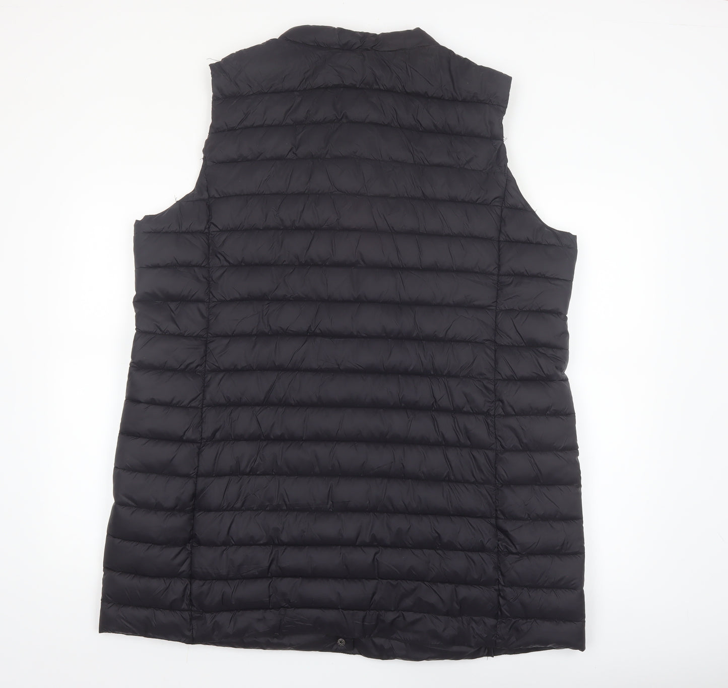 Dunnes Stores Men’s Black XL Puffer Waistcoat Quilted Mid-Length