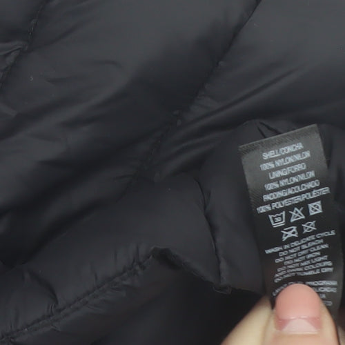 Dunnes Stores Men’s Black XL Puffer Waistcoat Quilted Mid-Length