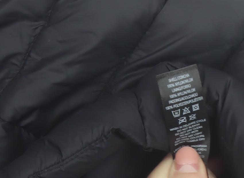 Dunnes Stores Men’s Black XL Puffer Waistcoat Quilted Mid-Length