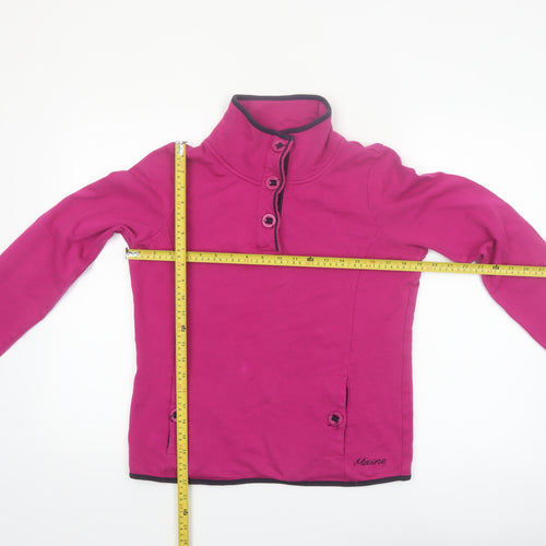 Maine New England Women’s Pink Cotton Henley Sweatshirt Size 10