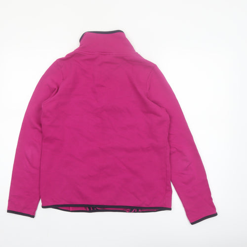 Maine New England Women’s Pink Cotton Henley Sweatshirt Size 10