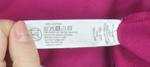 Maine New England Women’s Pink Cotton Henley Sweatshirt Size 10