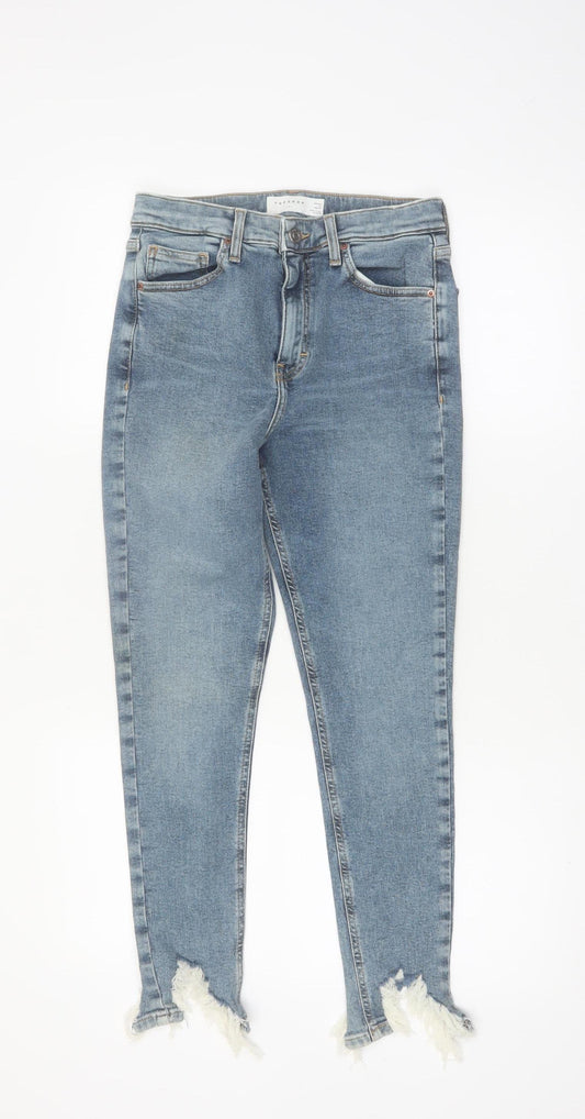 Topshop Jamie Women's Blue High Rise Skinny Jeans Size 12R