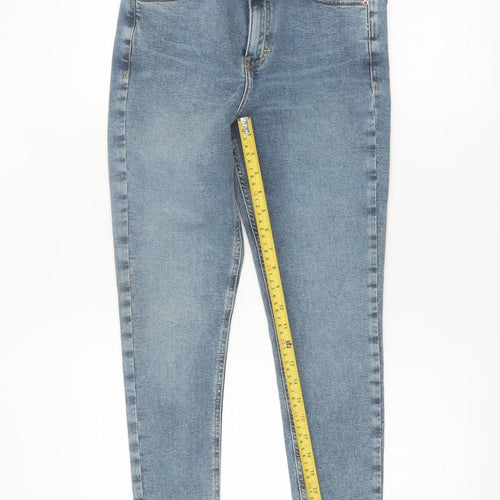 Topshop Jamie Women's Blue High Rise Skinny Jeans Size 12R