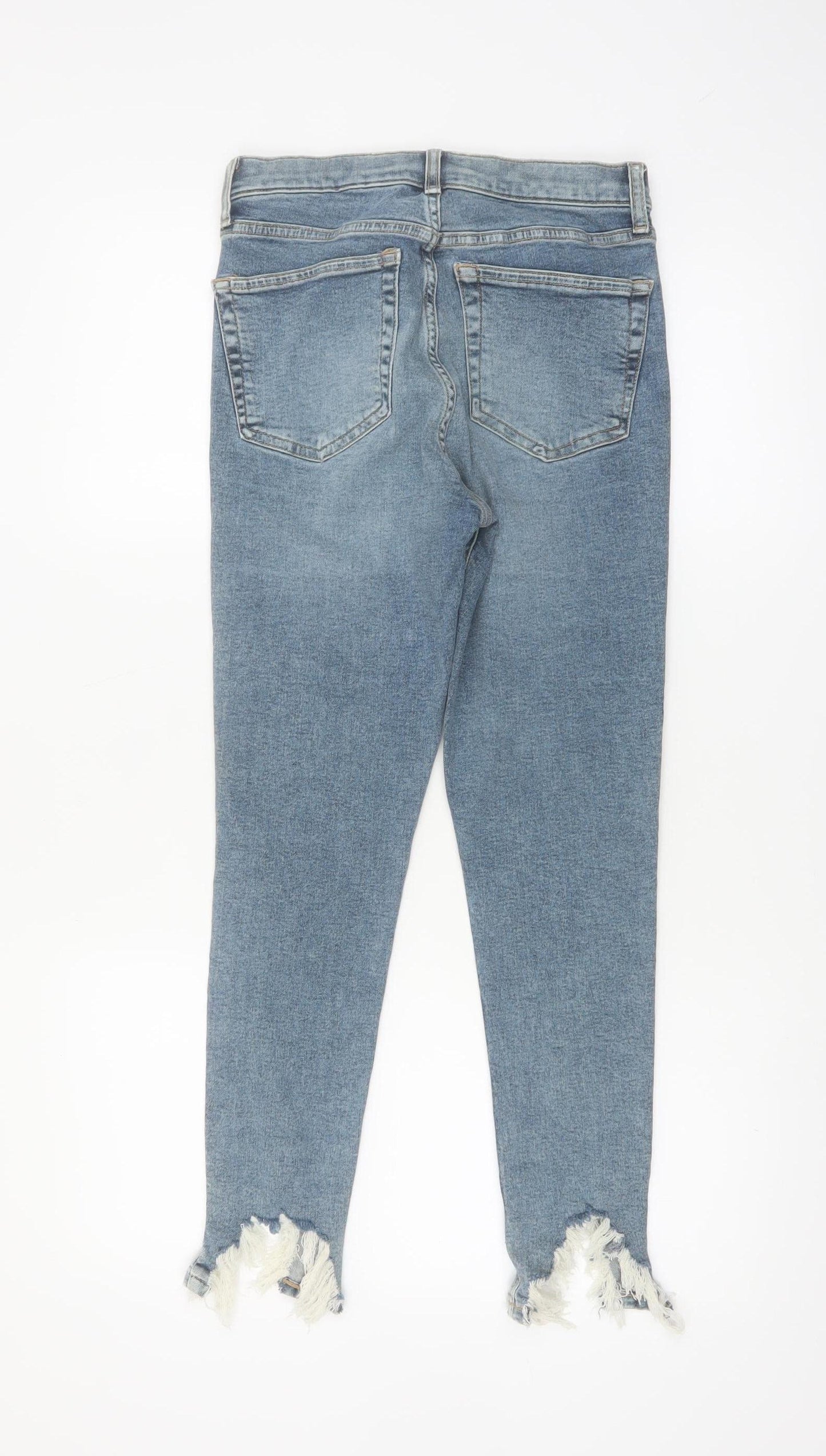 Topshop Jamie Women's Blue High Rise Skinny Jeans Size 12R