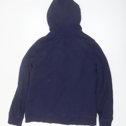 Boden Women's Navy Full Zip Hoodie UK 12 Sherpa Lined Warm Casual