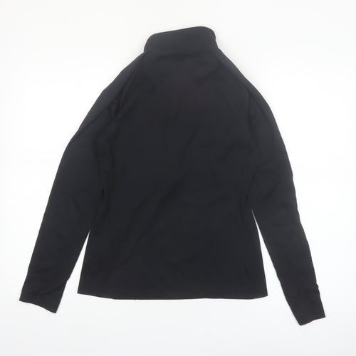 Under Armour Women's Black Small 1/4 Zip Long Sleeve HeatGear Top