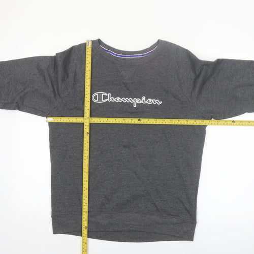 Champion Men's Grey M Pullover Crew Neck Sweatshirt