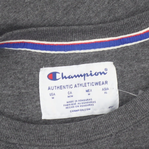 Champion Men's Grey M Pullover Crew Neck Sweatshirt