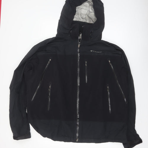 Columbia Men's Black 2XL Titanium Interchange Waterproof Hooded Jacket