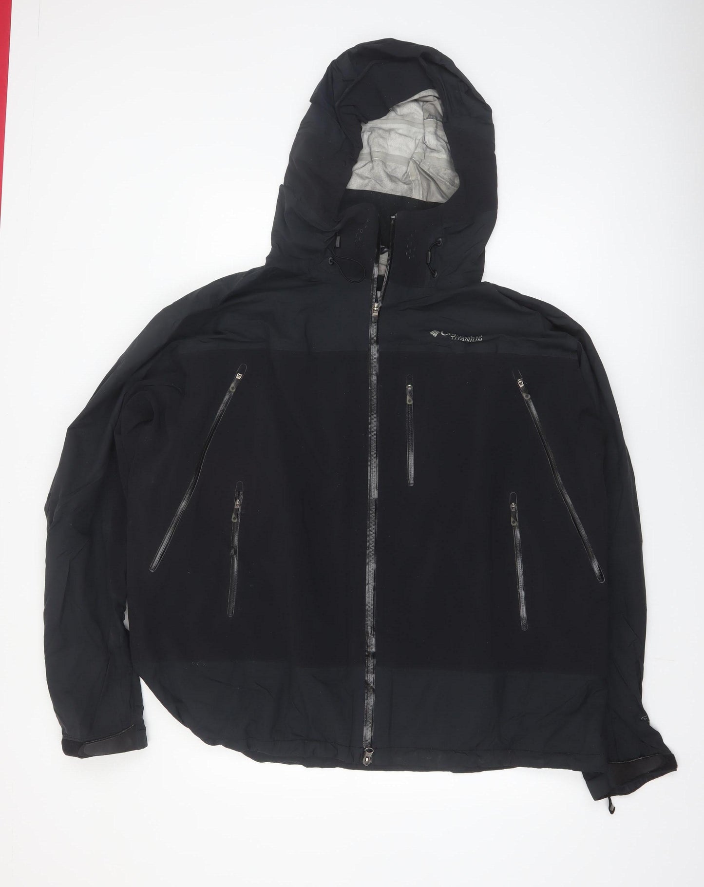 Columbia Men's Black 2XL Titanium Interchange Waterproof Hooded Jacket