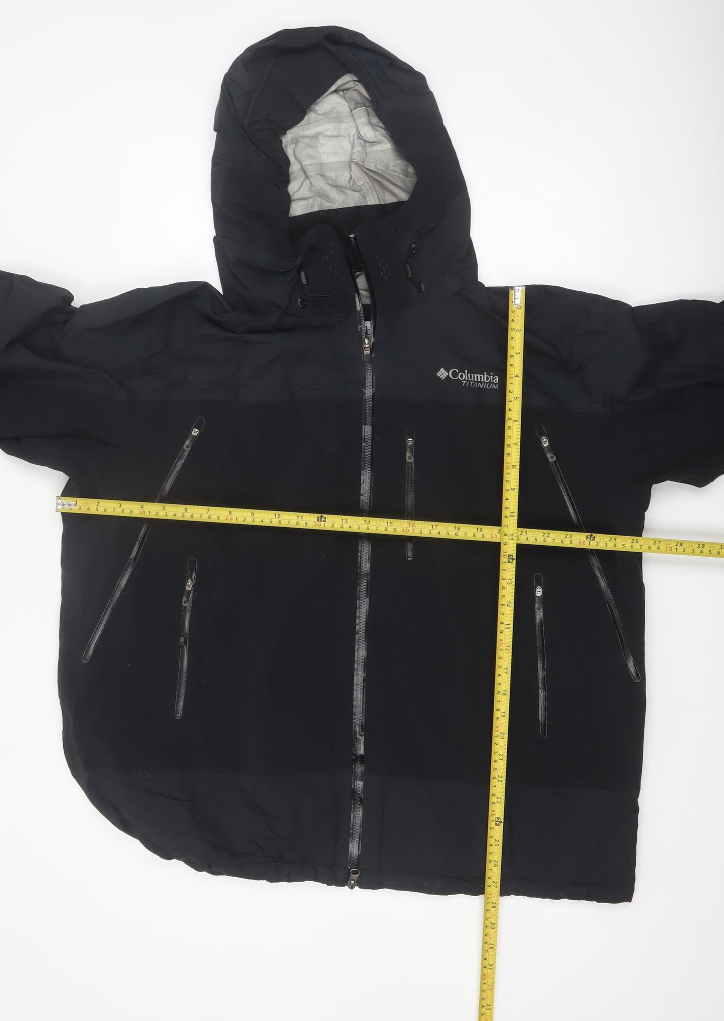 Columbia Men's Black 2XL Titanium Interchange Waterproof Hooded Jacket