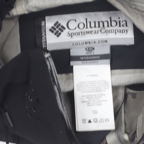 Columbia Men's Black 2XL Titanium Interchange Waterproof Hooded Jacket